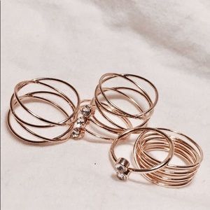 ❗️SOLD❗️ NWOT FOREVER 21 Stackable Ring Set